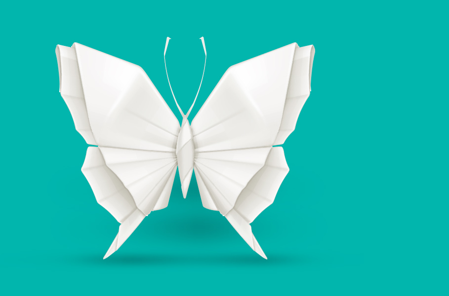 Origami butterfly