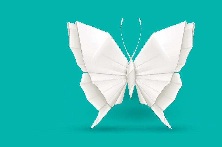 Origami butterfly