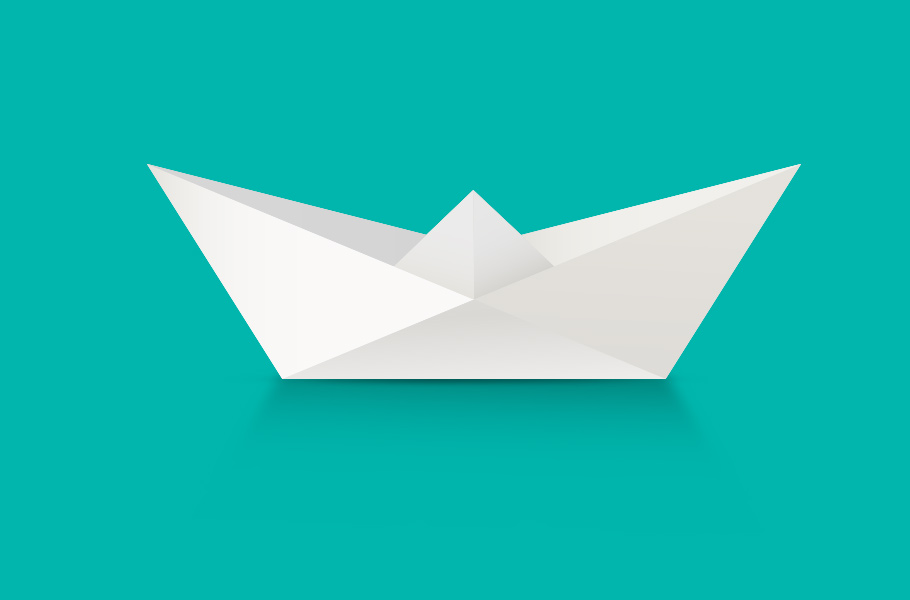 Origami boat