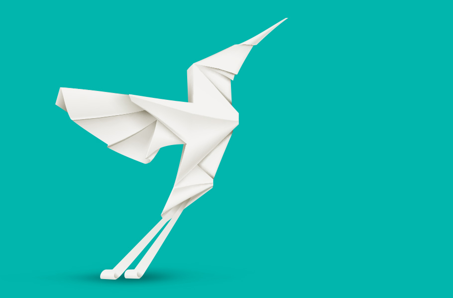 Origami bird