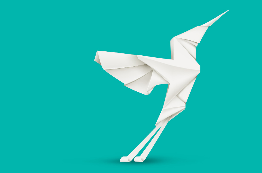 Origami bird
