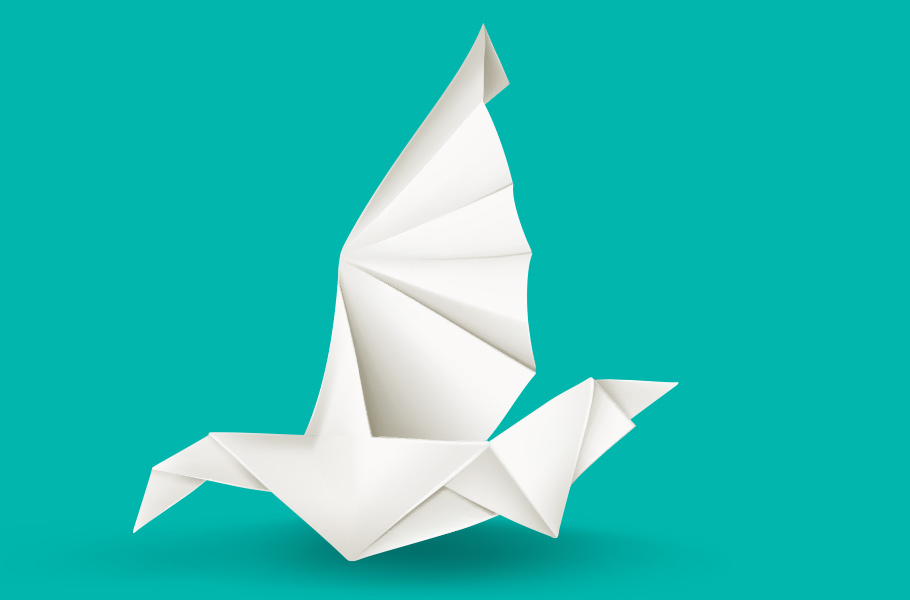 Origami bird