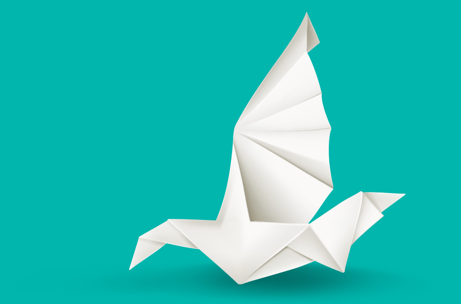 Origami bird