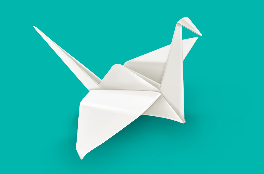 Origami bird