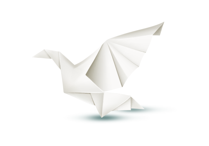 Origami bird