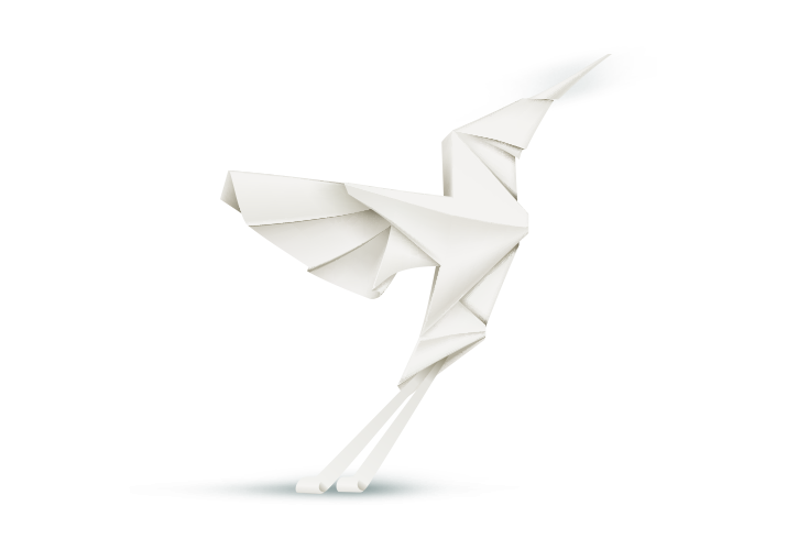 Origami bird