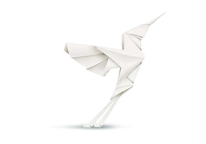 Origami bird