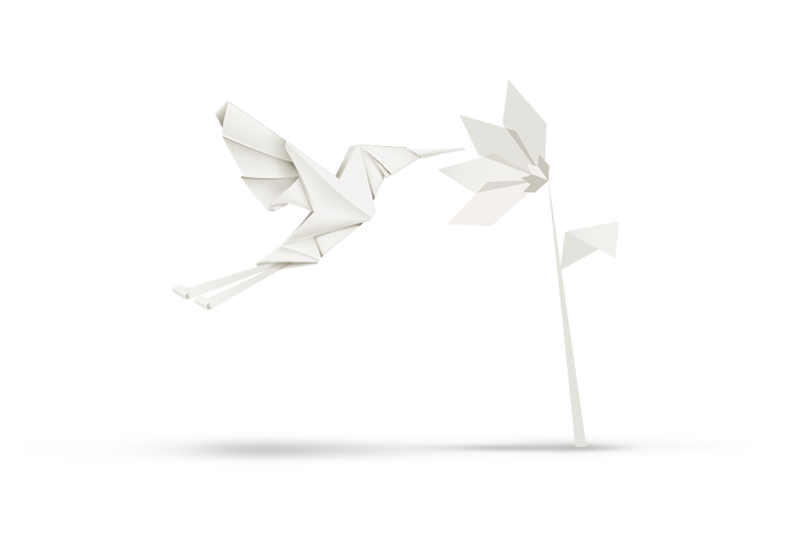 Origami bird